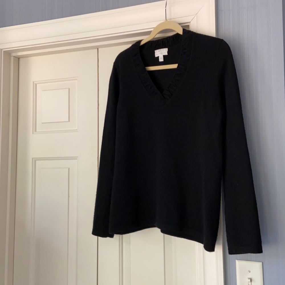 Black cashmere sweater XL